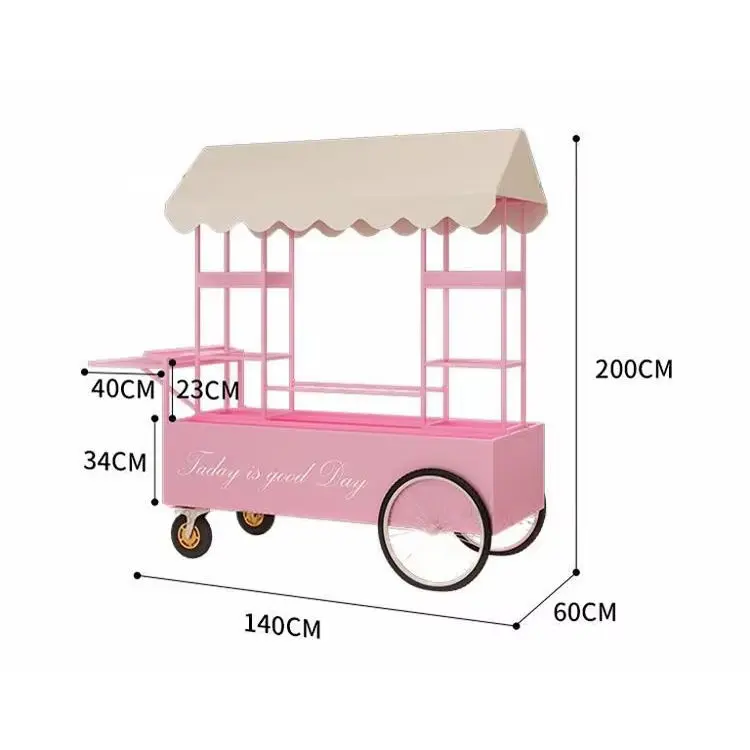 Modern Mobile Flower Display Cart